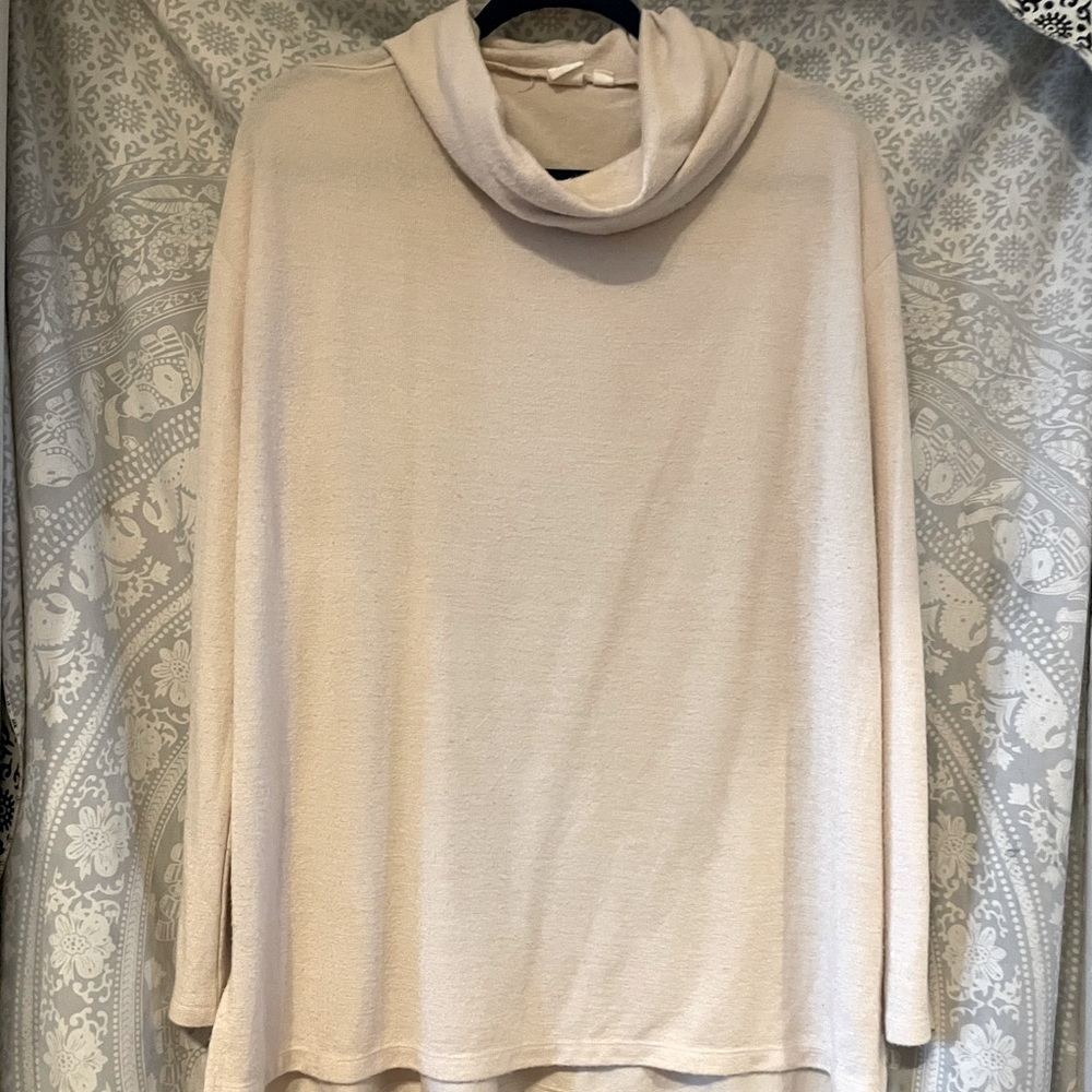 Loose turtleneck tunic top